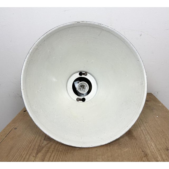 Industrial Aluminium Pendant Lamp from Polam Wilkasy, 1960s For Sale - Image 17 of 18