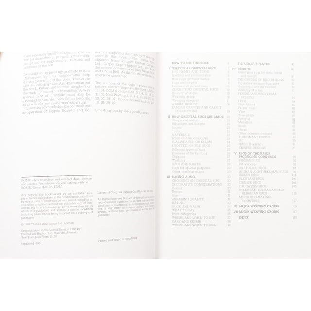 Oriental Rugs, a Buyer's Guide by Lee Allane. Softcover book, published in 1990 by Thames and Hudson. Printed in Hong...