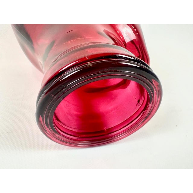 Vintage German Red Glass Head, 1970s For Sale - Image 9 of 13
