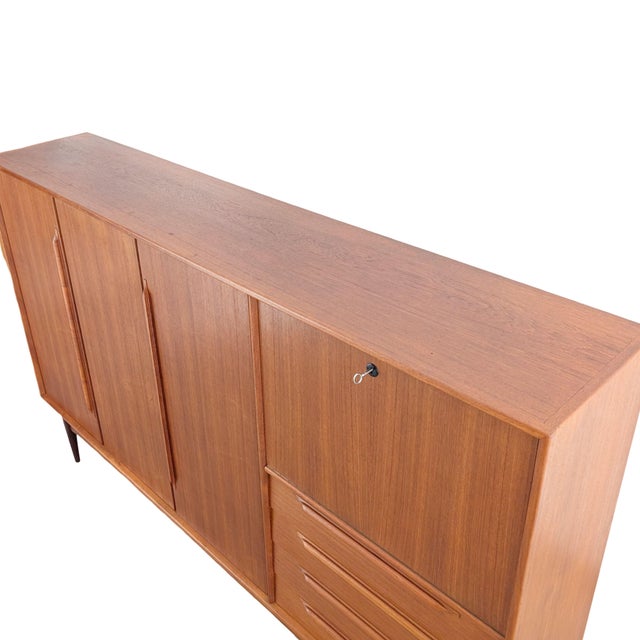 Mid-Century Teak Highboard by Heinrich Riestenpatt For Sale - Image 11 of 17
