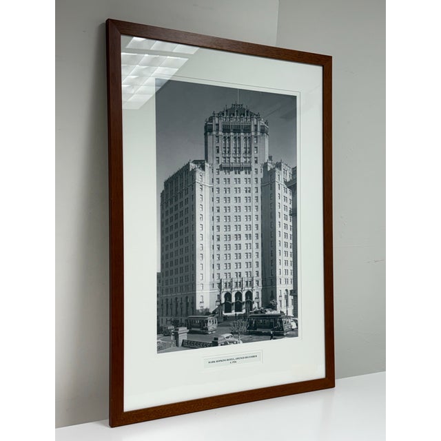 Traditional San Francisco Historical Photograph Collection Mark Hopkins Hotel Photograph, Framed For Sale - Image 3 of 12