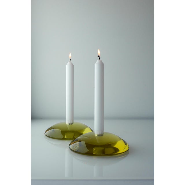 Glass Candleholders by Anne Nilsson for Kosta, 2000s, Set of 2 For Sale - Image 4 of 18