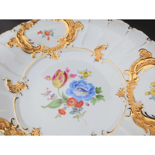 Meissen Porcelain Vintage Meissen Serving Platters - a Pair of 2 For Sale - Image 4 of 6