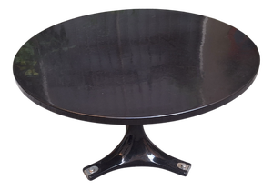 Vintage Model 4997 Dining Table in Black Polyester Resin by Ignazio Gardella and Anna Castelli for Kartell, 1960s