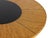 Art Deco Round Dining Table in Bird’s-Eye Maple and Ebonized Glass, 1930s For Sale - Image 6 of 8