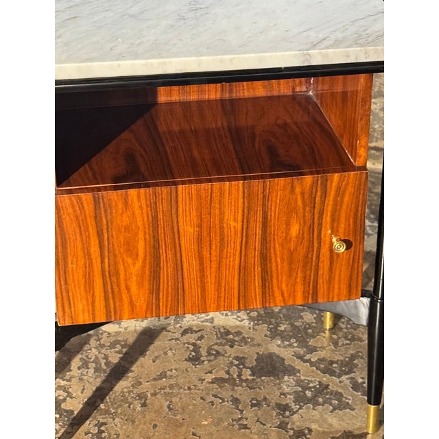 Pair of Italian Art Deco Style Palisander Side Tables For Sale In Dallas - Image 6 of 12