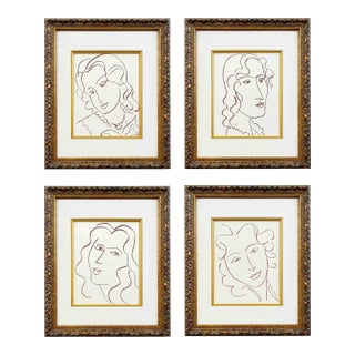 Matisse Set of Four Florilege Des Amours 31-53-71-79 Framed For Sale