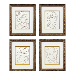 Matisse Set of Four Florilege Des Amours 31-53-71-79 Framed