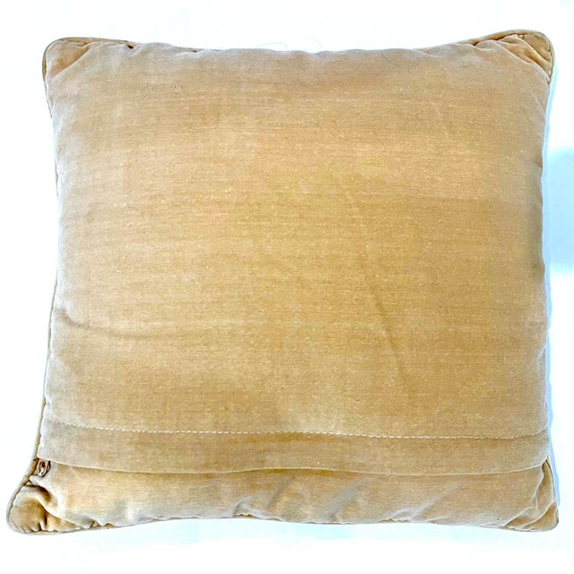 Hand-Done Needlepoint Fruit Pillows with Down/Feather Inserts- Set of 2 For Sale - Image 9 of 10