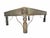 Antique 19th-Century Indian Teak Door & Iron Studded Coffee Table With Glass Top For Sale - Image 9 of 10