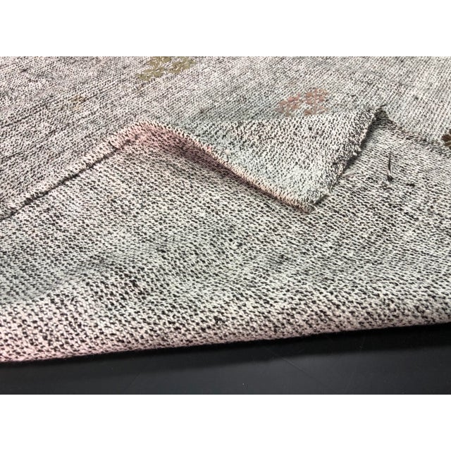 1960s Vintage Oversized Nomadic Tribal Kilim Rug - 7′3″ × 10′1″ For Sale - Image 4 of 11