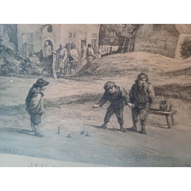 Jp Le Bas, Game of Boules, 1742, Engraving For Sale - Image 16 of 18