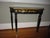 This is a Fabulous! Vintage Maitland -Smith Style French Art Nouveau Wood Library / Console Table in Black with Beautiful...