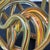 Murano Art Glass Infinity Love Knot in multi-color striped glass in the manner of Licio Zanetti unsigned. Ships quickly...