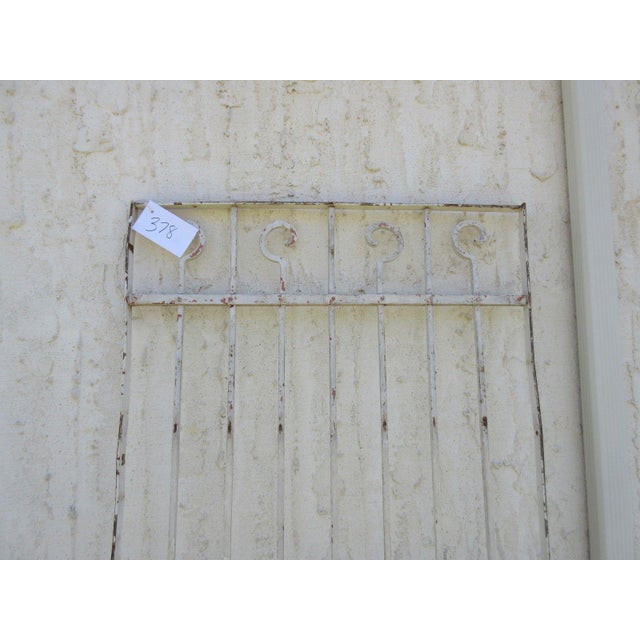 Mid-Century Modern Antique Victorian Iron Gate Architectural Salvage Door For Sale - Image 3 of 7
