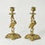 Brass Art Nouveau Style Vintage Brass Crane Candlestick Pair For Sale - Image 8 of 12