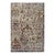 5x8 Ivory Hand-Knotted Wool Viscose Fragmented Floral Abstract Carpet Rug For Sale