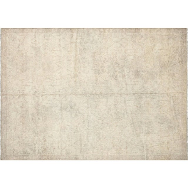 Textile 1980s Turkish Oushak Rug For Sale - Image 7 of 8