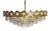 Brass-Lead Crystal Chandelier by Joska Bodenmais, 1970s For Sale