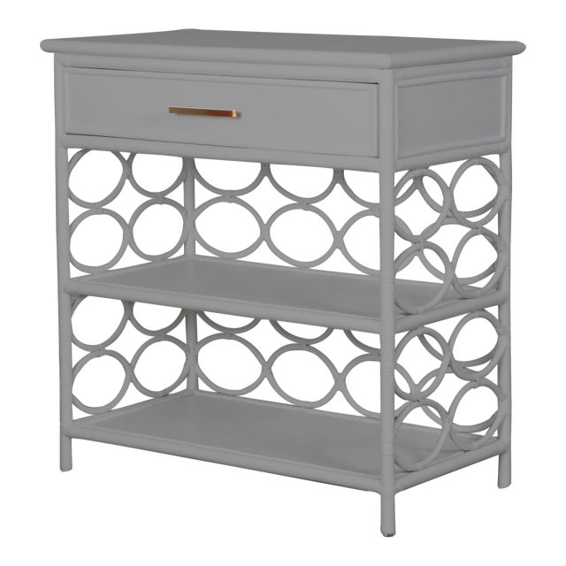 Infinity End Table - Light Gray For Sale