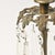 Antique Brass Spaniel Dog Candle Holders With Marble Base and Crystals For Sale - Image 15 of 16