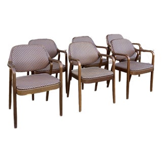 Set of 6 Bentwood Chairs for Knoll by Don Pettit For Sale