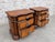 Copper Pair of Vintage Pulaski Solid Wood 3 Drawer King Sized Nightstands/Chests With Elegant E Wood Finish For Sale - Image 8 of 9