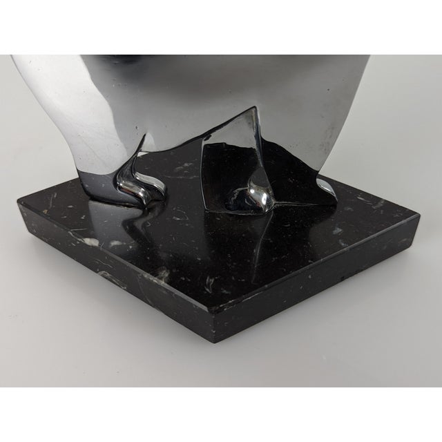 Black Art Deco Sculpture of Polar Bear by Karl Hagenauer, Austria, 1920s For Sale - Image 8 of 13