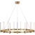 Mafra XL Chandelier in Hand-Rubbed Antique Brass with White Glass Designer: Ian K. Fowler Fixture Height: 11.5" Canopy: 6"...