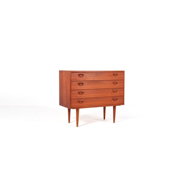 Mid-Century Modern Mid-Century Modern Danish Teak Chest of Drawers by Kai Kristiansen, 1960s For Sale - Image 3 of 14