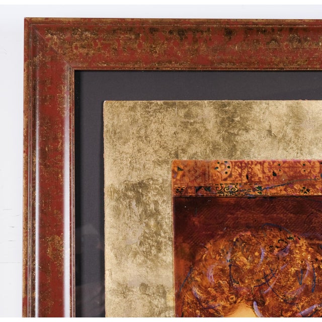 2000 Csaba Markus "Veronika" Artist Hand Signed and Numbered & Embellished Limited Edition Serigraph 169/225 Exquisitely Framed and Matted For Sale - Image 4 of 7