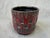 Vintage Red Black Planter Italy For Sale - Image 9 of 13
