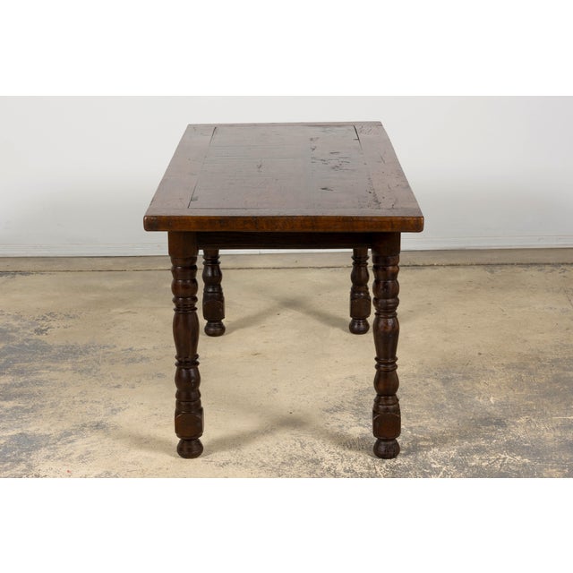 Early 19th Century French Louis XIII Style Oak Farmhouse Dining Table For Sale - Image 16 of 18