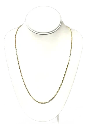 14k Gold Twisted Rope Necklace, 30 Inches
