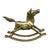 Vintage Brass Rocking Horse For Sale