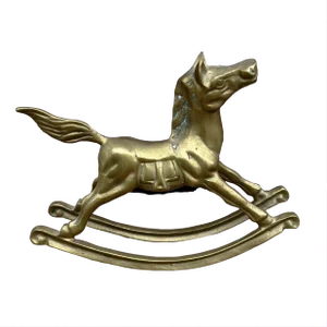 Vintage Brass Rocking Horse