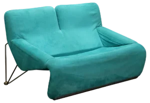 Italian Skipper Feeling Sofa in Alcantara, 1980s