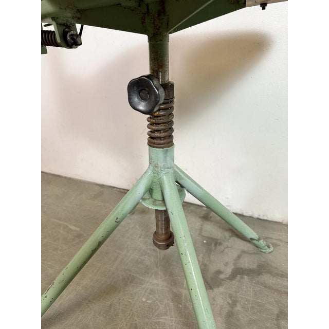 Industrial Green Workshop Chair, 1950s For Sale - Image 17 of 18