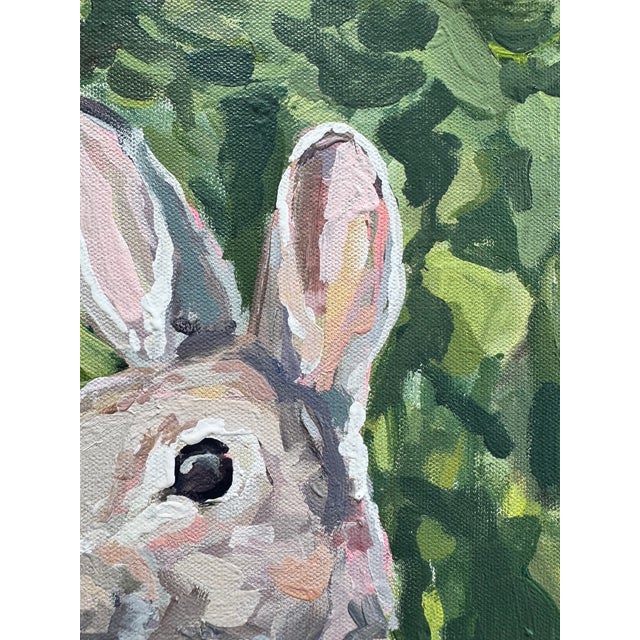 Impressionist Bunny Painting II by Erin Tapp For Sale - Image 3 of 9