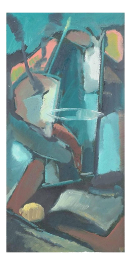 Scandinavian Artist, Abstract Composition, Oil on Board, 1960s