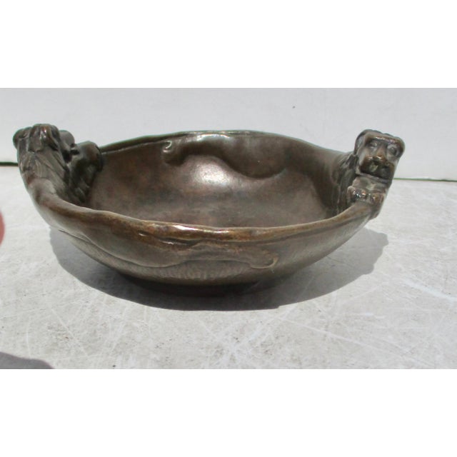 Early 20th Century Arts and Crafts Bronze Bowl For Sale - Image 5 of 9