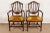 A gorgeous pair of Federal or Hepplewhite style shield back arm chairs or dining captain chairs By Ethan Allen USA, Circa...