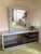 Exemplifying the sleek aesthetic of 1980s Postmodern design, this single-owner two-piece bedroom set features clean...