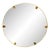 Vintage Italian Heavy Brass Round Mirror For Sale