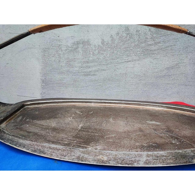 Art Deco Plated Brass Plate, 1920s For Sale - Image 4 of 9