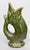 A fabulous vintage English green gurgling fish glazed ceramic pitcher or glug jug, circa 1950. Marked Hoffritz England on...