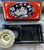 Mid 20th Century Japanese Red & Black Lacquer Cigarette Box With Mother-of-Pearl Inlay & Brass Ash Receiver For Sale - Image 9 of 12
