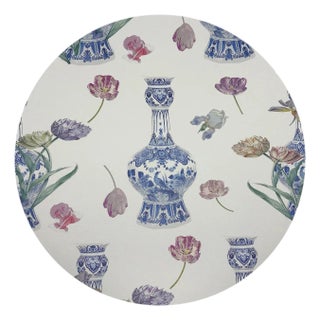 Royal Delft Purissima Vegan Leather Round Pebble Placemat, Set of 8 For Sale
