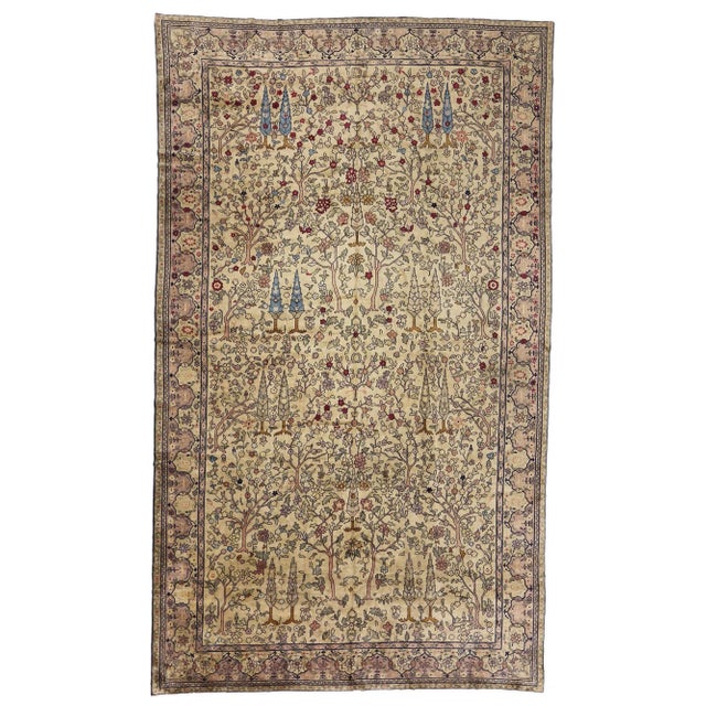 Textile Early 20th Century Oversized Antique Indian Agra Rug - 11'03 X 19'00 For Sale - Image 7 of 7