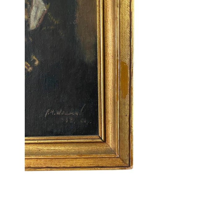 Antique Painting Inspired by the Original Dutch Masterpiece Laughing Cavalier For Sale - Image 11 of 12